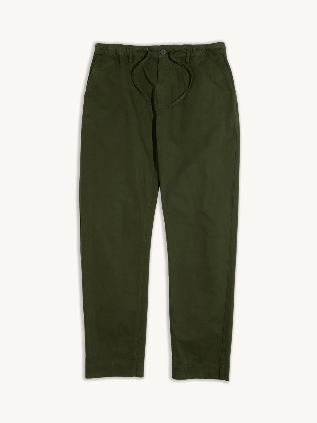 INVERNESS TAPERED COTTON TWILL PANTS - DEFENDER GREEN