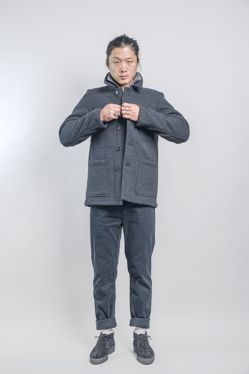 DOUBLE FACED WOOL JACKET - 5F12/4